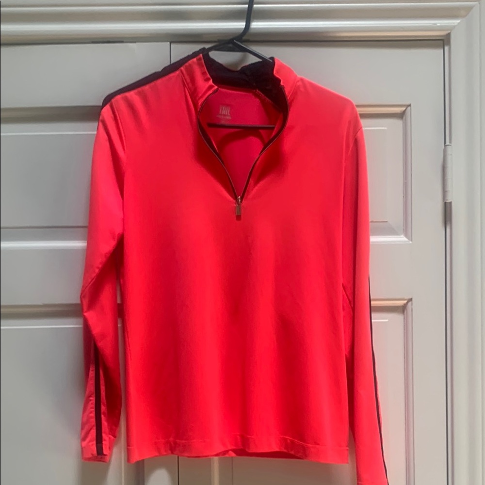 Tail Bright coral Quarter-Zip Pullover